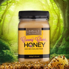 优尼拜尔 新西兰蜂蜜天然纯三叶草进口蜂蜜 自产500g 包